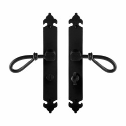 GPF6255600885-25 SMEEDIJZER ZWART, SULA DEURKRUK OP LANGSCHILD SMEEDIJZER ZWART 291X41X4 MM