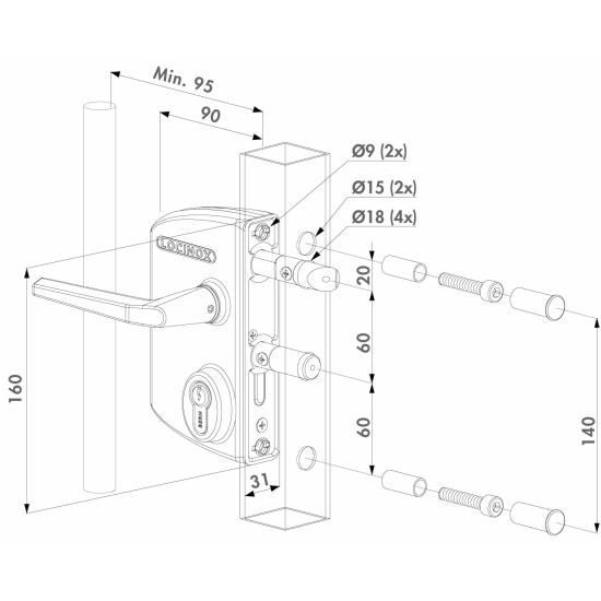 LPKQ6060U2L7016VSZM2 LOCINOX INDUSTRIEEL ANTI-PANIEKSLOT LPKQ6060U2L7016VSZM2 LOCINOX INDUSTRIEEL ANTI-PANIEKSLOT