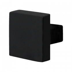 GPF8858.61 ZWART VIERKANTE KNOP 60X60X16MM T.B.V. VEILIGHEIDSSCHILDEN