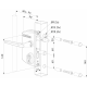 ANTI-PANIEK - ANTI-PANIEKSLOT IN OPBOUW VOOR VIERKANT 60 TOT 80 MM PROFIEL IN 9010 MET 3006M-2 - ALUMINIUM HALVE KRUK & VSZ - VERSCHILLEND SLUITEND