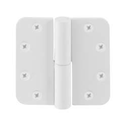 GPF835162500 WIT, PAUMELLE 89X96 WIT DIN LS RONDE HOEK DRAAGVERMOGEN (BIJ 2 STUKS) 80 KG VOORZIEN VAN HARDSTALEN KOGEL GPF835162500 WIT, PAUMELLE 89X96 WIT DIN LS RONDE HOEK DRAAGVERMOGEN (BIJ 2 STUKS) 80 KG VOORZIEN VAN HARDSTALEN KOGEL