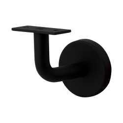 GPF878061000 ZWART, LEUNINGHOUDER 75MM HOOG, 64MM ROZET VLAK ZADEL