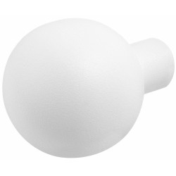 GPF885462400 WIT, KOGEL KNOP 50MM TBV VH-SCHILDEN VAST INCL. WISSELSTIFT