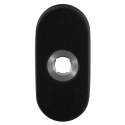 GPF810004300 ZWART, OVALE CLICK ROZET 70X32X10 MM RECHTS