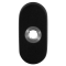 GPF810004300 ZWART, OVALE CLICK ROZET 70X32X10 MM RECHTS