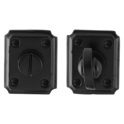 GPF691002110 SMEEDIJZER ZWART, TOILETGARNITUUR RECHTHOEKIG 59X48X6MM STIFT 8MM