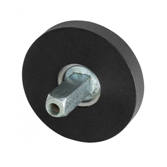 GPF8100.00.400 ZWARTE ROZET ROND 50X8MM MET VASTGELASTE KNOPVASTZETTER GPF8100.00.400 ZWARTE ROZET ROND 50X8MM MET VASTGELASTE KNOPVASTZETTER