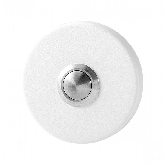 GPF8827.49 DEURBEL MET RVS BUTTON ROND 50X8MM WIT GPF8827.49 DEURBEL MET RVS BUTTON ROND 50X8MM WIT