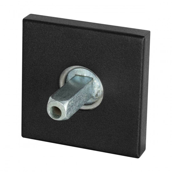 GPF8100.02.400 ZWARTE ROZET VIERKANT 50X50X8MM MET VASTGELASTE KNOPVAS GPF8100.02.400 ZWARTE ROZET VIERKANT 50X50X8MM MET VASTGELASTE KNOPVAS