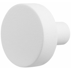 GPF885362400 WIT, VLAKKE KNOP 52X16MM TBV VH-SCHILDEN VAST INCL. WISSELSTIFT