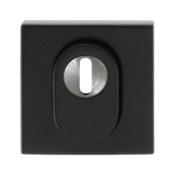GPF938764O199 SMEEDIJZER ZWART, GPF9387.64 VEILIGHEIDSBUITENROZET VIERKANT 54 MM SKG*** MET KERNTREK