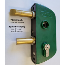 LOCINOX Oud Model -2- Tuinpoortslot 40 mm MOSGROEN LOCINOX Oud Model -2- Tuinpoortslot 40 mm MOSGROEN