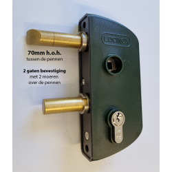 LOCINOX Oud Model -2- Tuinpoortslot 40 mm DENNENGROEN LOCINOX Oud Model -2- Tuinpoortslot 40 mm DENNENGROEN