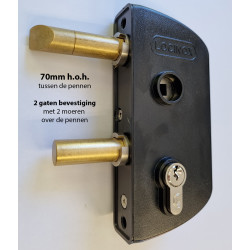 LOCINOX Oud Model -2- Tuinpoortslot 40 mm ZWART LOCINOX Oud Model -2- Tuinpoortslot 40 mm ZWART