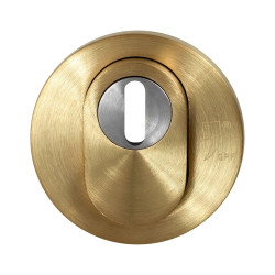 GPF9392P4O199 PVD MAT MESSING, GPF9392.P4 VEILIGHEIDSBUITENROZET ROND 54 MM SKG*** MET KERNTREK GPF9392P4O199 PVD MAT MESSING, GPF9392.P4 VEILIGHEIDSBUITENROZET ROND 54 MM SKG*** MET KERNTREK