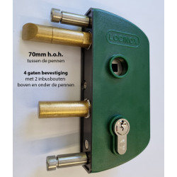LOCINOX Oud Model -4- Tuinpoortslot 40 mm MOSGROEN (RAL6005) LOCINOX Oud Model -4- Tuinpoortslot 40 mm MOSGROEN (RAL6005)