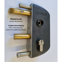 LOCINOX Oud Model -4- Tuinpoortslot 40 mm ANTRACIET (RAL7016) LOCINOX Oud Model -4- Tuinpoortslot 40 mm ANTRACIET (RAL7016)