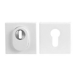 GPF938762S199 WIT, GPF9387.62 VEILIGHEIDSROZET VIERKANT 54 MM SKG*** MET KERNTREK