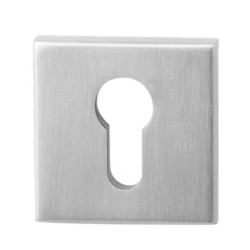 GPF938709I199 RVS GEBORSTELD, GPF9387.09 VEILIGHEIDSBINNENROZET VIERKANT 54 MM SKG*** RVS GEBORSTELD