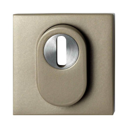 GPF9387A4O199 CHAMPAGNE BLEND, VIERKANTE VH-BUITENROZET 54 MM SKG*** MET KERNTREKBEVEILIGING