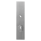 GPF901809062 RVS GEBORSTELD, VH BUITENSCHILD SKG*** 248X52X11MM RECHTHOEKIG MET KERNTREKBEVEILIGING PC92 MASSIEF