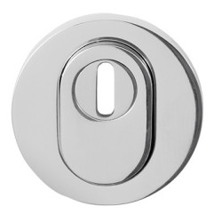 GPF939249O199 RVS GEPOLIJST, GPF9392.49 VEILIGHEIDSBUITENROZET ROND 54 MM SKG*** MET KERNTREK RVS GEPOLIJST