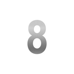 GPF9800090200-8 RVS GEBORSTELD, HUISNUMMER 8/ 200 MM GPF9800090200-8 RVS GEBORSTELD, HUISNUMMER 8/ 200 MM