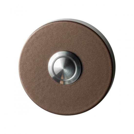 GPF9827.A2.1100 DEURBEL MET RVS BUTTON ROND 50X8 MM BRONZE BLEND GPF9827.A2.1100 DEURBEL MET RVS BUTTON ROND 50X8 MM BRONZE BLEND