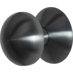 GPF9829P1400 PVD ANTRACIET, PADDENSTOEL VOORDEURKNOP 65 MM OP ROZET 70 MM