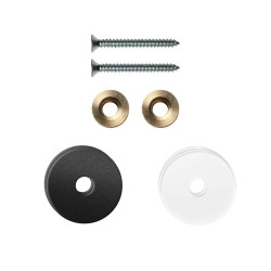 GPF996961EB27 ZWART, ENKELE GREEP BEVESTIGINGSSET MET VLAKKE ZWARTE ROZET 27X2MM INCL. 27X2MM TRANSPARANTE ONDER ROZET GPF996961EB27 ZWART, ENKELE GREEP BEVESTIGINGSSET MET VLAKKE ZWARTE ROZET 27X2MM INCL. 27X2MM TRANSPARANTE ONDER ROZET