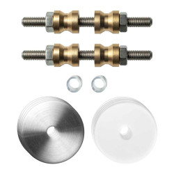 GPF996909DB35 RVS GEBORSTELD, GLASDEUR SET MET VLAKKE RVS ROZET 35X2MM INCL. 35X2MM TRANSPARANTE ONDER ROZET T.B.V. GREPEN MET DUBBELZIJDIGE BEVESTIGING GPF996909DB35 RVS GEBORSTELD, GLASDEUR SET MET VLAKKE RVS ROZET 35X2MM INCL. 35X2MM TRANSPARANTE ONDER ROZET T.B.V. GREPEN MET DUBBELZIJDIGE BEVESTIGING