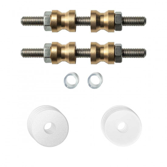 GPF996962DB22 GLASDEUR SET MET VLAKKE WITTE ROZET 22X2MM INCL. 22X2MM