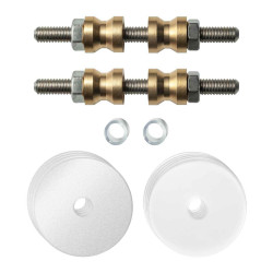 GPF996962DB35 WIT, GLASDEUR SET MET VLAKKE WITTE ROZET 35X2MM INCL. 35X2MM TRANSPARANTE ONDER ROZET T.B.V. GREPEN MET DUBBELZIJDIGE BEVESTIGING GPF996962DB35 WIT, GLASDEUR SET MET VLAKKE WITTE ROZET 35X2MM INCL. 35X2MM TRANSPARANTE ONDER ROZET T.B.V. GREPEN MET DUBBELZIJDIGE BEVESTIGING