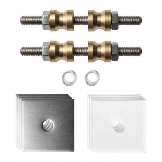 GPF997009DB32 GLASDEUR SET MET VLAKKE RVS ROZET 32X32X2MM INCL. 32X32X GPF997009DB32 GLASDEUR SET MET VLAKKE RVS ROZET 32X32X2MM INCL. 32X32X