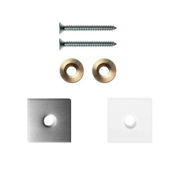 GPF997009EB24 RVS GEBORSTELD, ENKELE GREEP BEVESTIGINGSSET MET VLAKKE RVS ROZET 24X24X2MM INCL. 24X24X2MM TRANSPARANTE ONDER ROZET GPF997009EB24 RVS GEBORSTELD, ENKELE GREEP BEVESTIGINGSSET MET VLAKKE RVS ROZET 24X24X2MM INCL. 24X24X2MM TRANSPARANTE ONDER ROZET