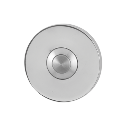 GPF982745400 RVS GEPOLIJST, BELDRUKKER ROND 50X6MM MET RVS BUTTON