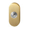 GPF9827044P4 PVD MAT MESSING, BELDRUKKER OVAAL 70X32X10 MM MET RVS BUTTON