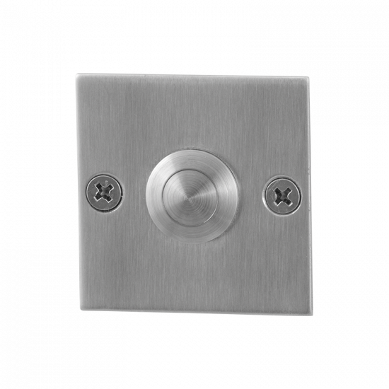 GPF9827.08 DEURBEL MET RVS BUTTON VIERKANT 50X50X2 MM RVS GEBORSTELD GPF9827.08 DEURBEL MET RVS BUTTON VIERKANT 50X50X2 MM RVS GEBORSTELD