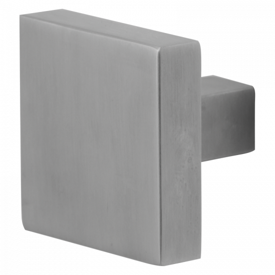 GPF9858.09 RVS MAT VIERKANTE KNOP 60X60X16MM T.B.V. VEILIGHEIDSSCHILDE