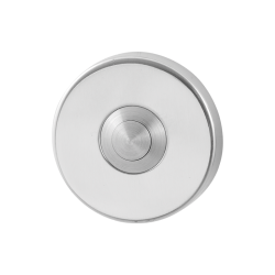 GPF982740400 RVS GEPOLIJST, BELDRUKKER ROND 50X8MM MET RVS BUTTON