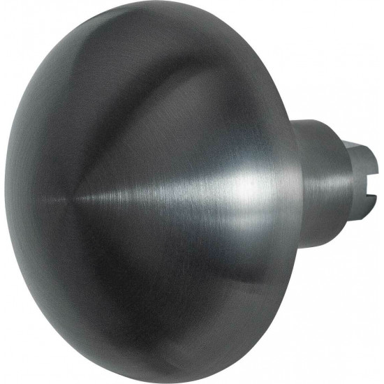 GPF9857.P1 PVD ANTRACIET PADDENSTOEL KNOP 65MM T.B.V. VEILIGHEIDSSCHIL