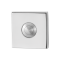 GPF982742400 RVS GEPOLIJST, BELDRUKKER VIERKANT 50X50X8MM MET RVS BUTTON