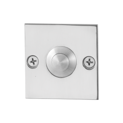 GPF982748400 RVS GEPOLIJST, BELDRUKKER VIERKANT 50X50X2MM MET RVS BUTTON