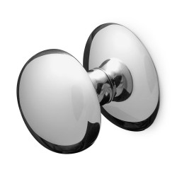 GPF9829490400 RVS GEPOLIJST, PADDENSTOEL VOORDEURKNOP 65MM OP ROZET 70MM RVS GEPOLIJST