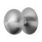 GPF982909400 RVS GEBORSTELD, PADDENSTOEL VOORDEURKNOP 65MM OP ROZET 70MM RVS GEBORSTELD