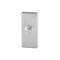 GPF982701400 RVS GEBORSTELD, BELDRUKKER RECHTHOEKIG 70X32X10 MM MET RVS BUTTON