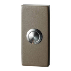 GPF9827A31101 MOCCA BLEND, BELDRUKKER RECHTHOEKIG 70X32X10 MM MET RVS BUTTON