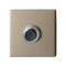 GPF9826A41102 CHAMPAGNE BLEND, BELDRUKKER VIERKANT 50X50X8 MM MET ZWARTE BUTTON