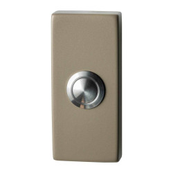 GPF9827A41101 CHAMPAGNE BLEND, BELDRUKKER RECHTHOEKIG 70X32X10 MM MET RVS BUTTON