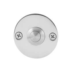 GPF982746400 RVS GEPOLIJST, BELDRUKKER ROND 50X2MM MET RVS BUTTON